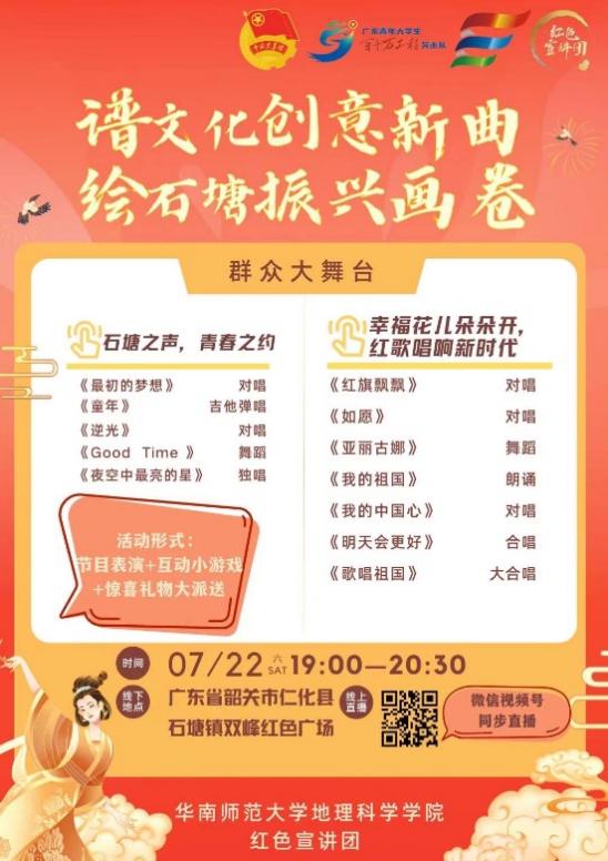 華南師范大學(xué)地理科學(xué)學(xué)院紅色宣講團赴韶關(guān)石塘鎮(zhèn)開展專項調(diào)研